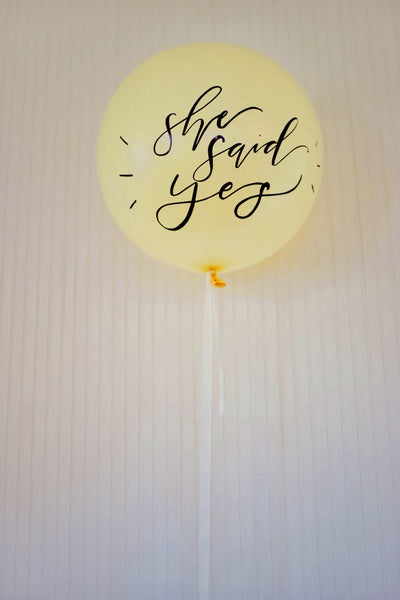 Hand Lettered Balloon
