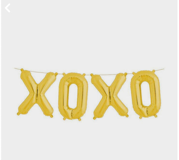 XOXO Air filled balloon banner